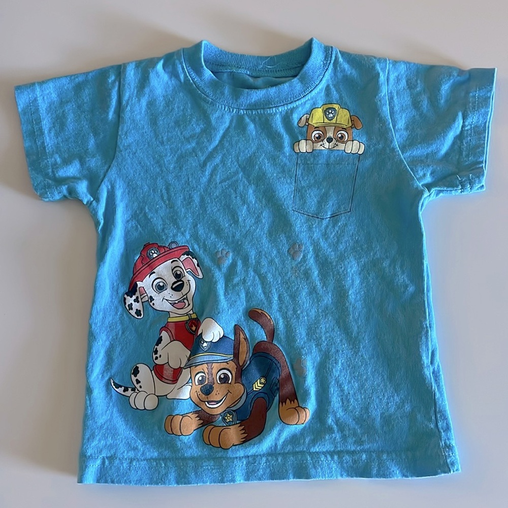 Adorable 2T paw patrol shirt with faux pocket. Good condition